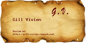 Gill Vivien névjegykártya